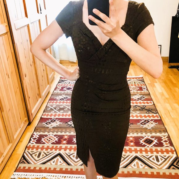 *NWT* Snake-Print Pleated-Waist Sweetheart Neck Dress - Made in Canada- XXS - Picture 5 of 16